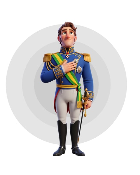 Mascote 7 de setembro independência do Brasil