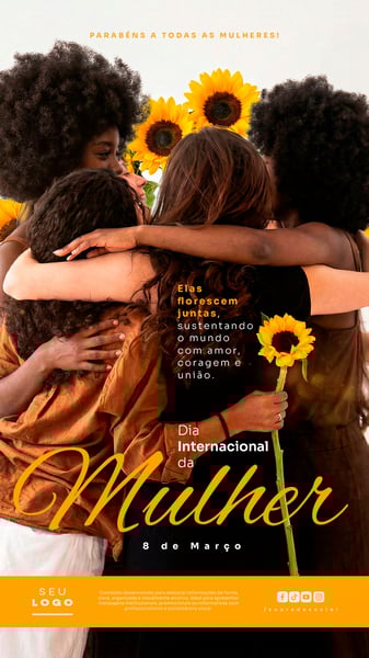 DIA INTERNACIONAL DA MULHER 08 DE MARÇO STORY SOCIAL MEDIA PSD EDITÁVEL 3