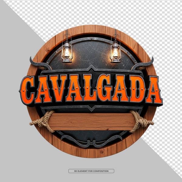 SELO 3D PNG CAVALGADA