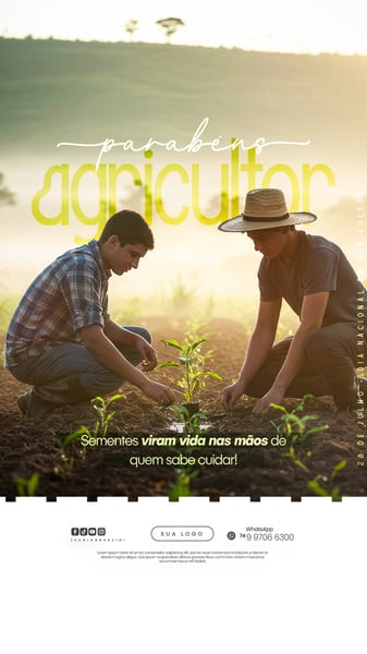 28 DE JULHO - DIA NACIONAL DO AGRICULTOR FLYER SOCIAL MEDIA PSD EDITÁVEL 6