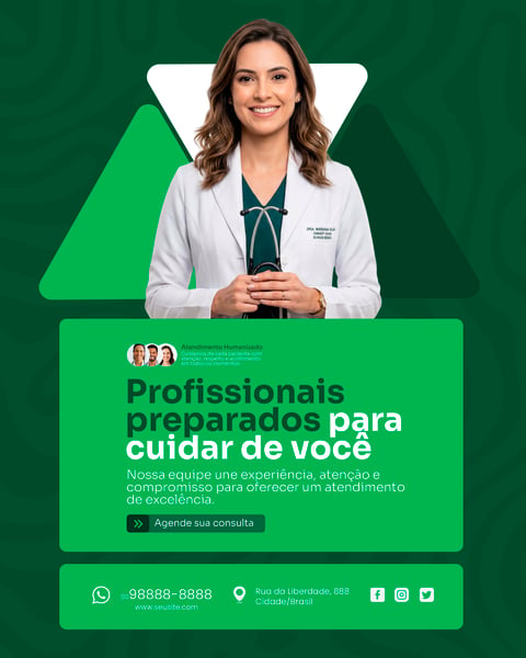 CLÍNICA MÉDICA SOCIAL MEDIA PSD EDITÁVEL 3