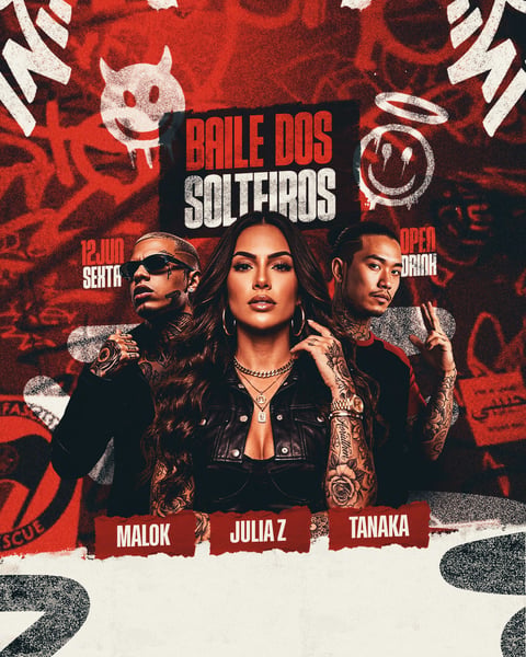 FLYER EVENTO BAILE DOS SOLTEIROS PSD EDITÁVEL