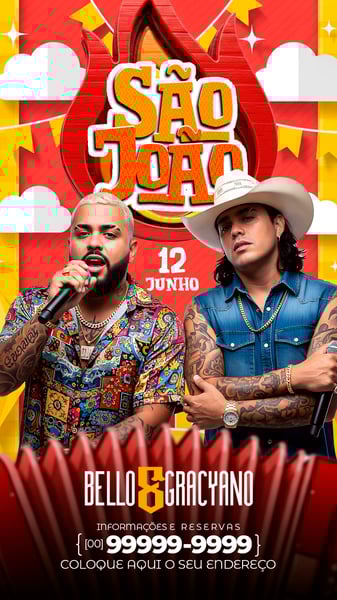 STORY FLYER EVENTOS SHOWS ARTISTAS SOCIAL MEDIA PSD EDITÁVEL 12