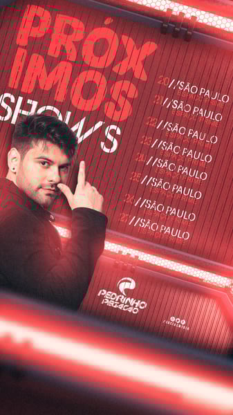 FLYER ARTISTA AGENDA DE SHOWS STORIES