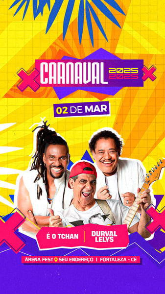BSF FLYER PARA ARTISTAS E EVENTOS, CARNAVAL, BLOCO DE CARNAVAL, STORY