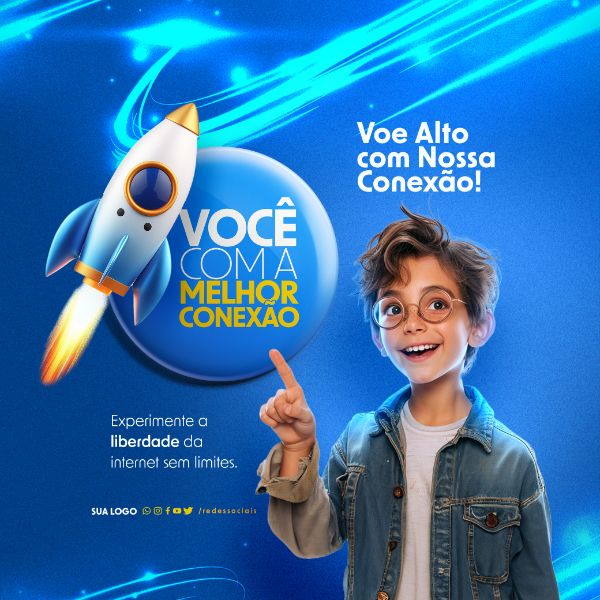 SOCIAL MEDIA - PROVEDOR DE INTERNET - VOE ALTO COM NOSSA CONEXÃO