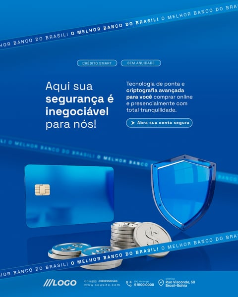 BANCO DIGITAL CARTÃO DE CRÉDITO E MAQUINETA ABRA SUA CONTA SOCIAL MEDIA PSD EDITÁVEL 3