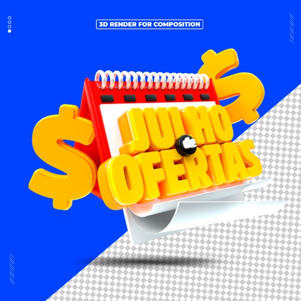 SELO 3D JULHO DE OFERTAS