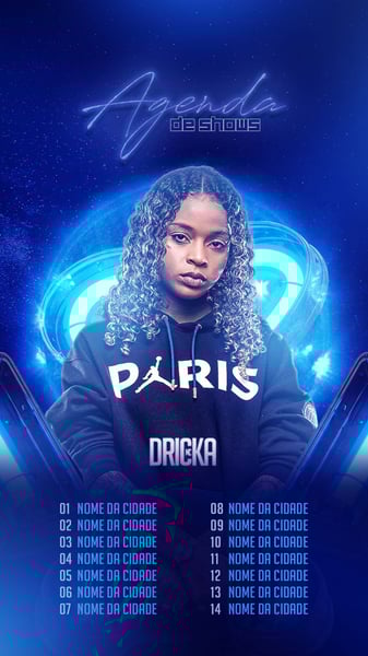 FLYER ARTISTA AGENDA DE SHOWS STORIES