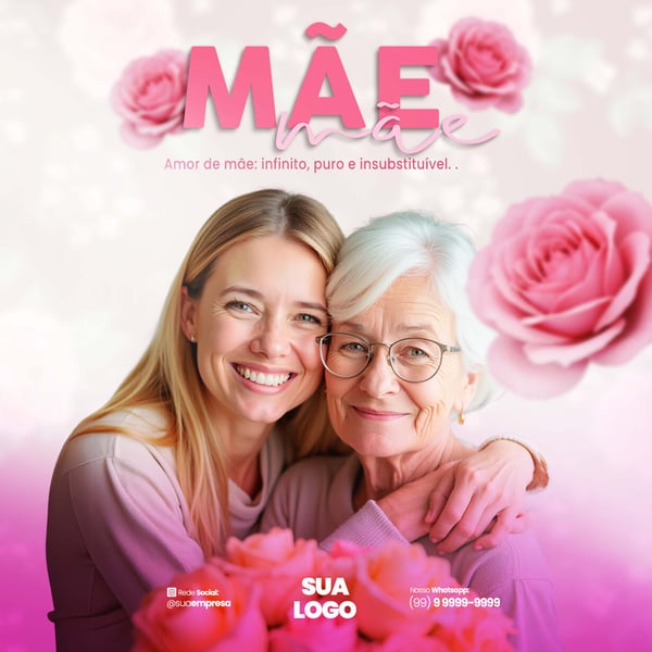 DIA DAS MÃES SOCIAL MEDIA PSD EDITÁVEL