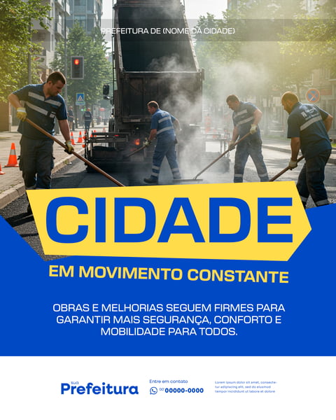 PREFEITURA SOCIAL MEDIA PSD EDITÁVEL