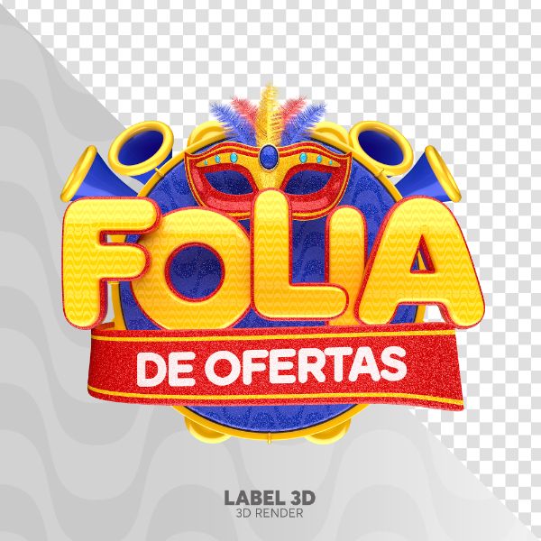 CARNAVAL SELO 3D FOLIA DE OFERTAS