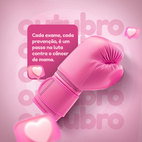 Outubro Rosa Câncer de Mama Social Media PSD Editável
