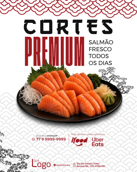 SUSHI COMIDA JAPONESA SOCIAL MEDIA PSD EDITÁVEL 5