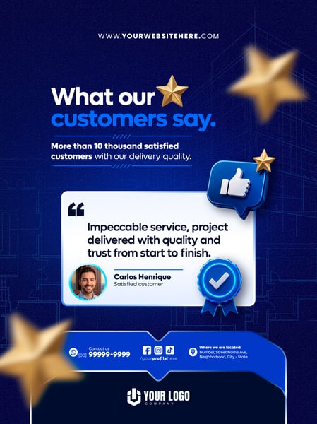 FEED CONSTRUTORA IMOBILIÁRIA SOCIAL MEDIA TEMPLATE PSD EDITÁVEL 8