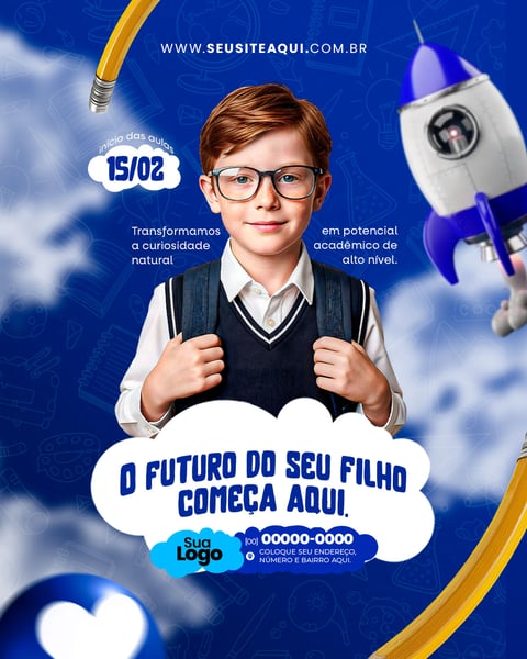 FEED ESCOLA VOLTA AS AULAS SOCIAL MEDIA PSD EDITÁVEL 04