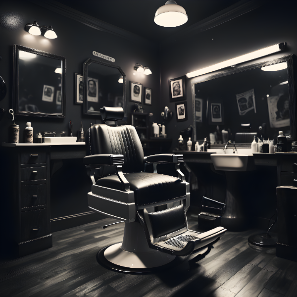 SALÃO DE BARBEARIA - BACKGROUND PARA COMPOSIÇÃO