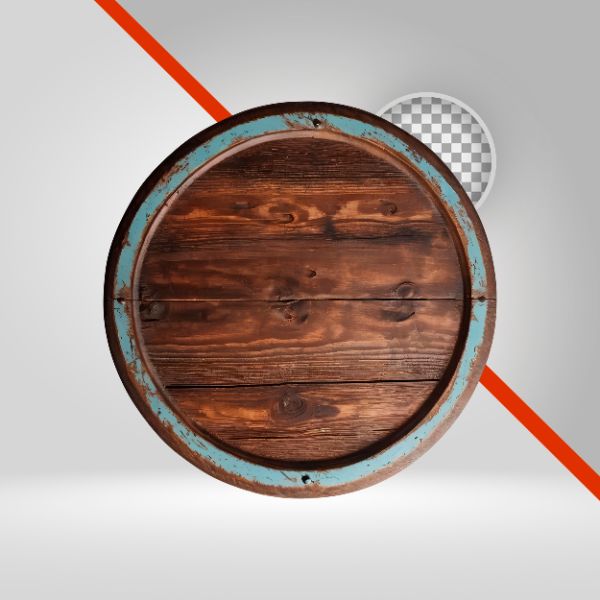 CÍRCULO DE MADEIRA 3D, ELIPSE PARA TEXTO, TÁBUA, ESCUDO, RODA, AÇOUGUE, SERTANEJO, VAQUEJADA, BANDEJA, ELEMENTO PNG,