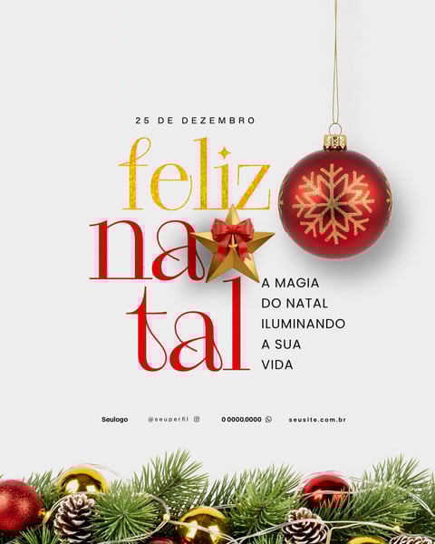 FELIZ NATAL FLYER PSD 3