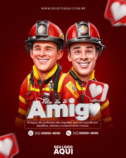 FEED VERTICAL - FELIZ DIA DO AMIGO | SOCIAL MEDIA | PSD EDITÁVEL