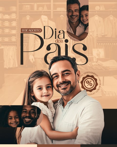 POST SOCIAL MEDIA FELIZ DIA DOS PAIS PSD EDITÁVEL