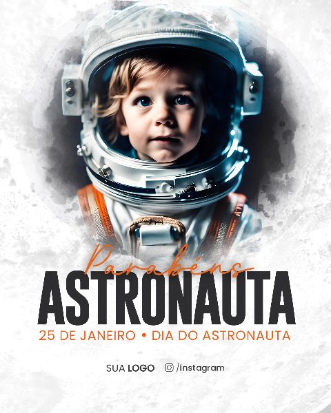 SOCIAL MEDIA - 09 DE JANEIRO DIA DO ASTRONAUTA