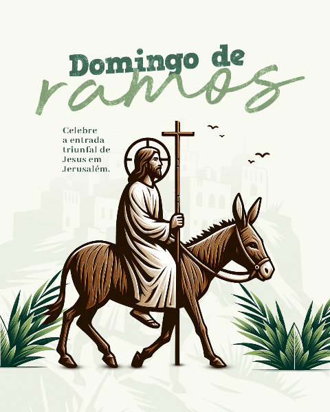 DOMINGO DE RAMOS MINIMALISTA SOCIAL MEDIA