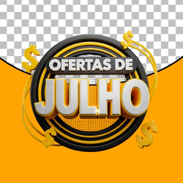 SELO 3D OFERTAS DE JULHO