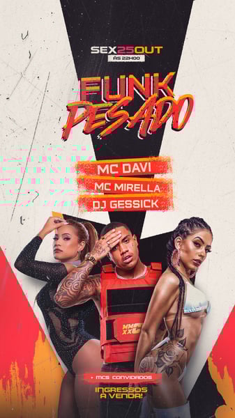 Flyer Funk Pesado PSD Editável