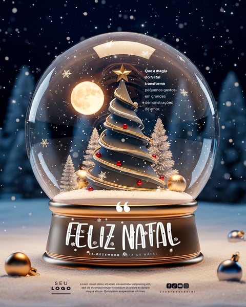 FELIZ NATAL 25 DE DEZEMBRO SOCIAL MEDIA PSD EDITÁVEL 8