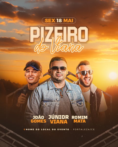 FLYER PIZEIRO DO VIANA FEED JÚNIOR VIANA
