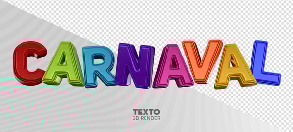 ELEMENTO 3D CARNAVAL PNG