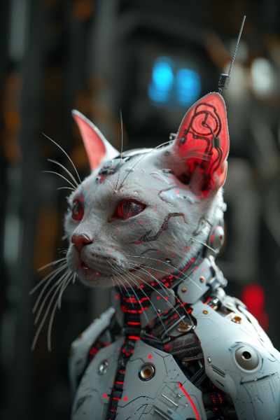 GATO ROBOTICO - FUTURISTA
