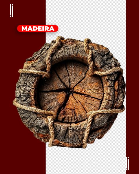 MADEIRA COM CORDA | PARA COMPOSIÇÃO | IMAGEM SEM FUNDO | PSD EDITÁVEL