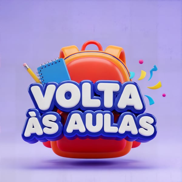 SELO 3D PARA CAMPANHA PUBLICITARIA PARA ESCOLAS, VOLTA AS AULAS-04