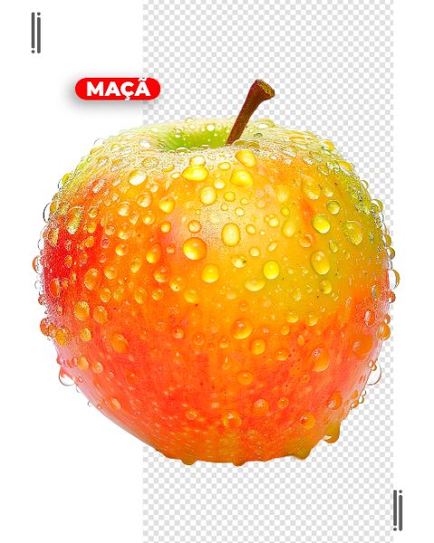 FRUTA | MAÇÃ | IMAGEM SEM FUNDO | PSD EDITÁVEL