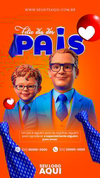 POST STORY - FELIZ DIA DOS PAIS