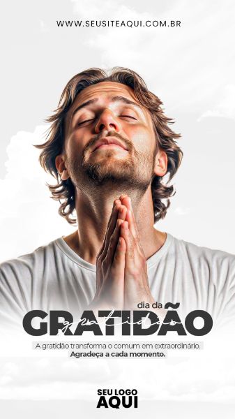 STORY | DIA DA GRATIDÃO | DIA NACIONAL DA GRATIDÃO | PSD EDITÁVEL
