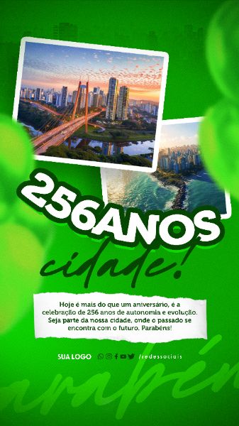 STORY - ANIVERSÁRIO CIDADE - VERDE
