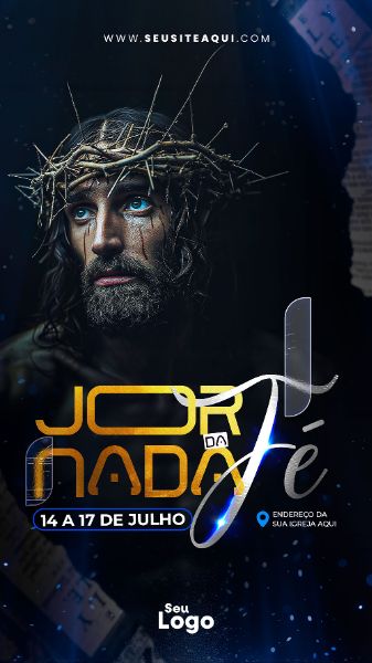 STORY - FLYER JORNADA DA FÉ - IGREJA, CHURCH, GOSPEL | PSD EDITÁVEL