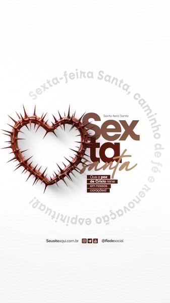 DNS SEXTA-FEIRA SANTA - SEMANA SANTA - SEXTA FEIRA 18 DE ABRIL SOCIAL MEDIA P5D EDITÁVEL (4)