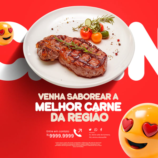TEMOS A MELHOR CARNE DA REGIÃO - RESTAURANTE