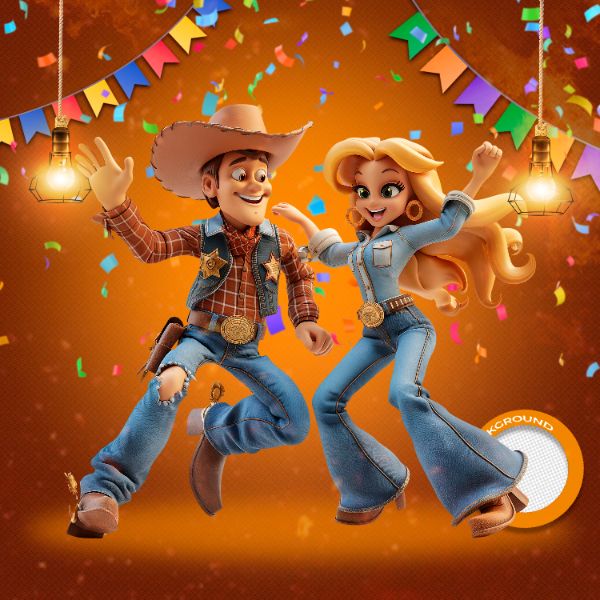 MASCOTES DE FESTA JUNINA MODELO 166