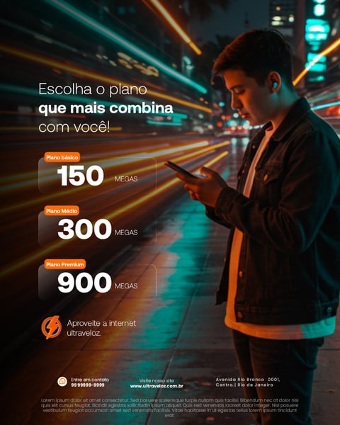 ESCOLHA O PLANO QUE MAIS COMBINA COM VOCÊ SOCIAL MEDIA PSD EDITÁVEL