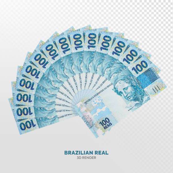 NOTAS DE 100 REAIS ELEMENTO 3D REALISTA