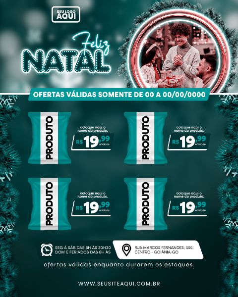 POST FEED | TABLÓIDE | FOLHETO | FELIZ NATAL | PSD EDITÁVEL