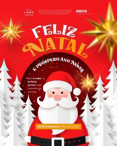 FELIZ NATAL E PRÓSPERO ANO NOVO 25 DE DEZEMBRO SOCIAL MEDIA PSD EDITÁVEL (1)