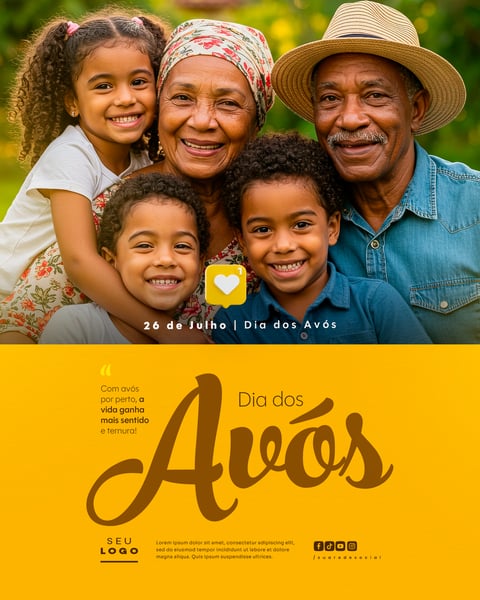DIA DOS AVÓS 26 DE JULHO SOCIAL MEDIA PSD EDITÁVEL 17