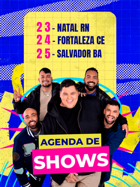 FLYER ARTISTA AGENDA DE SHOWS AGENDA SEMANAL PSD EDITÁVEL