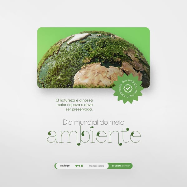 05 DE JUNHO - DIA MUNDIAL DO MEIO AMBIENTE SOCIAL MEDIA PSD EDITÁVEL 127